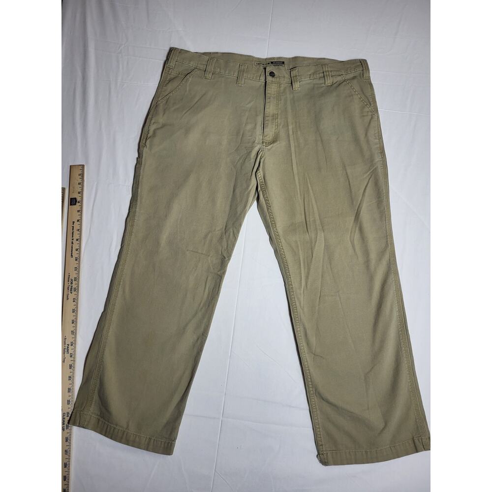 Carhartt Rugged Flex Relaxed Fit Canvas Work Pants Khaki Men’s 44x30 Utility
